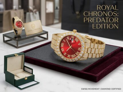 Royal Chronos: Predator Edition – Diamond Luxury Watch